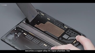 Vivo X Fold3 Pro: The new copper vapor chamber.