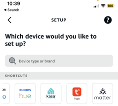 Recently also possible on iOS: Matter integration in Amazon Alexa.