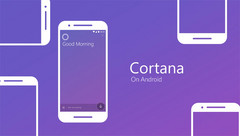Microsoft&#039;s Cortana is now accessible directly from the home screen for Android users. (Source: Microsoft)