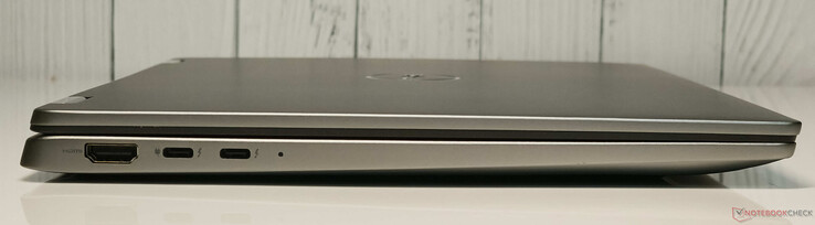 Left: HDMI 2.1-out, 2x Thunderbolt 4 with Power Delivery and DisplayPort 2.1-out