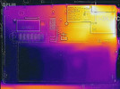 Temperature development in idle mode - bottom