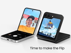 Galaxy Z Flip 7 FE showing main and cover display. (Image source: Samsung)