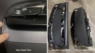 Tesla Model 3 Highland vs Model 3 dashboard
