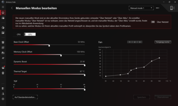 Armoury Crate manual mode CPU