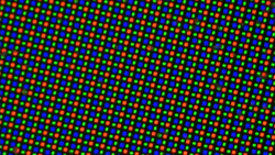 Subpixel grid of the outer display