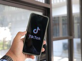 A smartphone showing the TikTok logo