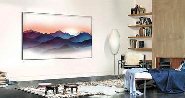 Samsung Ambient Mode showing an image while mimicking the wall. (Source: Samsung)