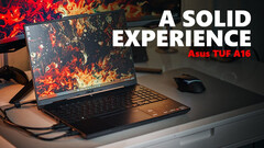 Asus TUF A16 drops near to its all-time low price on Best Buy (Image source: NotebookcheckReviews on YouTube)