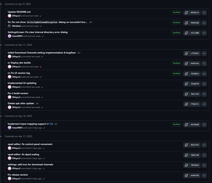 All the changes made to the new version of RPCSX-UI-Android (Image source: GitHub)