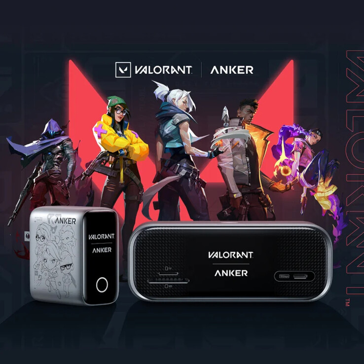Anker X Riot Games official collaboration with themed Valorant Agents
