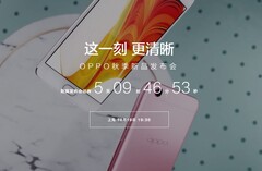 A countdown on Oppo's website teases the upcomimh launch of the R9s smartphone.