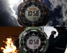 The Casio Pro Trek PRG-340L-5 (top) and the Casio Pro Trek PRG-340B-3 (bottom). (Image source: Casio)