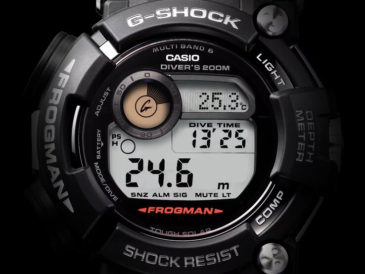 Triple Sensor tech with direction, temperature, and depth measurement (Pictured: GWF-D1000-1JF)