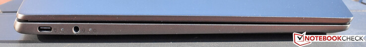 Left: USB 3.1 Type-C Gen 1, combo audio