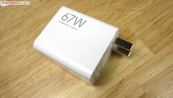 The 67-watt power supply unit supplied.