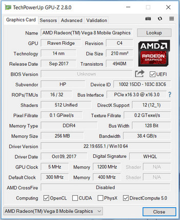 Ryzen 5 2500u radeon vega 8 2025