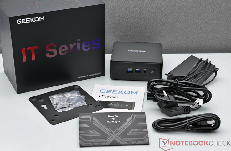 The Geekom Mini IT15 scope of delivery