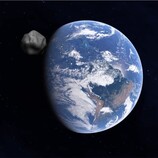 Obraz przedstawiający asteroidę zmierzającą w kierunku Ziemi. (Źródło zdjęcia: Batman111 - Pixabay)