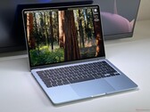 Apple MacBook Air 13 M5 in Sky Blue viewed from the front with the display active