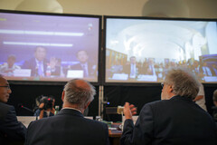 Austrian and Chinese scientists conversed over the quantum-secured communication line. (Source: Austrian Academy of Sciences)