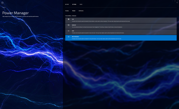 Thermal profile or performance settings