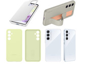 A look at several of Samsung's official case designs for the Galaxy A35 and Galaxy A55. (Image source: Appuals - edited)