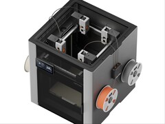 LightMake L4 3D printer with four toolheads.