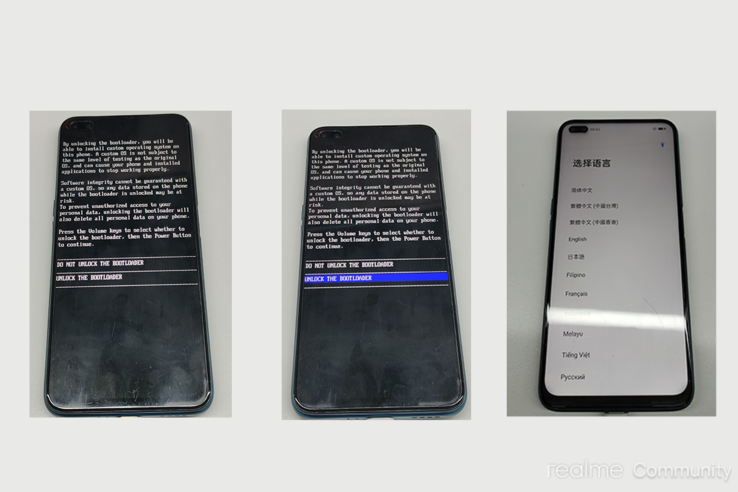 Bootloader unlock option on a Realme device. (Image Source: Realme)