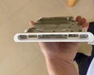 The supposed frame of a rumored Nintendo Switch 2 OLED prototype (pictured) has led some hopeful gamers to believe a Nintendo Switch 2 OLED is already in the works. (Image source: Gazlog)
