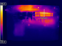 Bottom side  under full load (Optris PI 640)