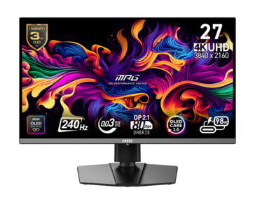 The MSI MPG 272URX with 4K resolution...