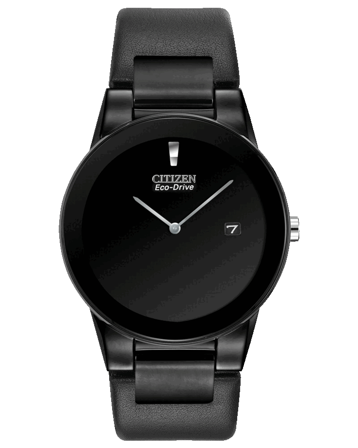Citizen Axiom AU1065-07E stands out with an all-black aesthetic 
