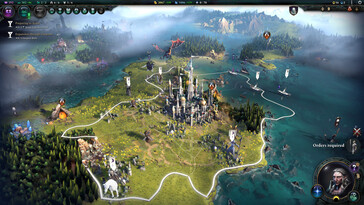 An image showing a map in Age of Wonders 4.
