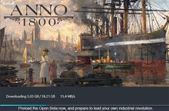 Anno 1800 Open Beta pre-loading (Source: Own)