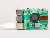 The PoE+ HAT is a relatively short HAT for Raspberry Pi boards. (Image source: Raspberry Pi Foundation)