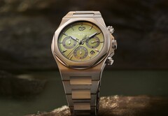 The Girard-Perregaux Laureato Chronograph Aston Martin Edition is powered by a GP03300 caliber (Image source: Girard-Perregaux)