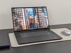 HP's OmniBook X Flip 16 convertible (model 16t-as00) is offered in the Eclipse Gray colorway (Image source: Allen Ngo / Notebookcheck)