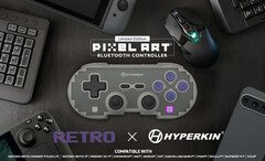 The Hyperkin Pixel Art Wireless Controller is a modern take on the SNES controller. (Image source: Hyperkin)