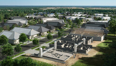 World&#039;s largest 3D-printed housing project render, image: ICON