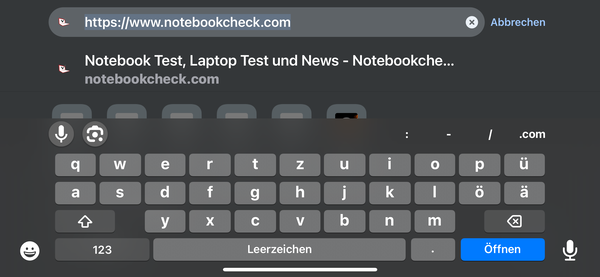 Keyboard landscape mode