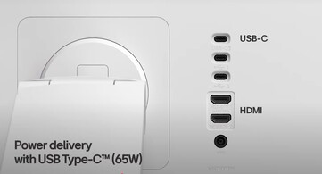 The LG Smart Monitor Swing has multiple Type-C and HDMI ports. (Image source: LG)