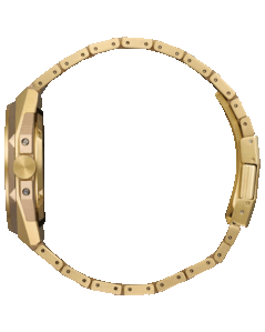 Citizen NB6085-57W side view showcasing the crown and bracelet.