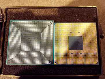 Ryzen left and Navi right. (Image source: MyNavi)