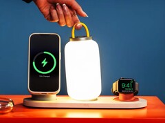 The DailyObjects charger can also charge a portable lamp.
