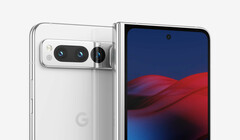 The Pixel Fold is rumoured to be shorter but heavier than the Galaxy Z Fold4. (Image source: @OnLeaks)