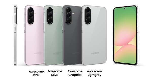 The Galaxy A56 5G is available in four colors in the UK but the US might get fewer options. (Image source: Samsung)