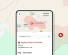 A fire in the Paphos region of Cyprus was caused by light refracted through broken glass, Google states. (Image source: Google blog)