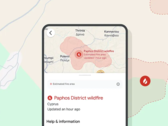 A fire in the Paphos region of Cyprus was caused by light refracted through broken glass, Google states. (Image source: Google blog)
