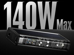 The Shargeek power bank features a 20,000 mAh battery and offers up to 140 W fast charging speed at a time (Image source: Sharge)