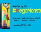 The Galaxy M31 is nearly here. (Source: Amazon.in)
